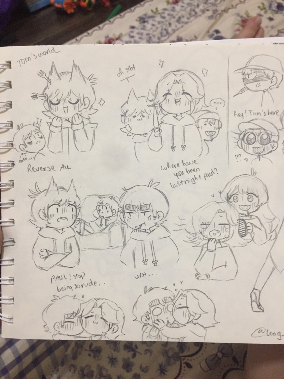 long-melonne:  I’m back to school… Again, so yeah This is my doodles in a week