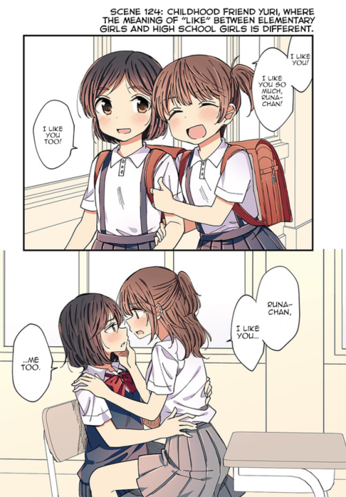 wholesomeyuri: ✧･ﾟ: *✧ Childhood Friend Yuri: The Meaning of “Like” ✧ *:･ﾟ✧♡ Original Characters ♡☆ 