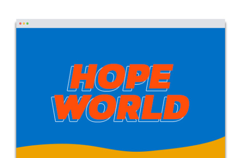 jksjms:hope world - website mockup 