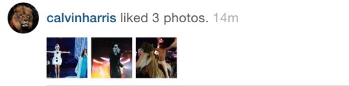 thislovecamebacktome:Calvin liked 2 of Taylor’s pictures as Olaf!When would my boyfriend ( aka the f