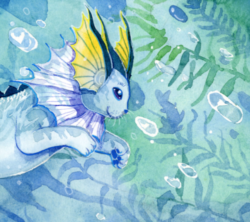 The Vaporeon can become almost invisible in the water by vibrating its scales - it can also predict 