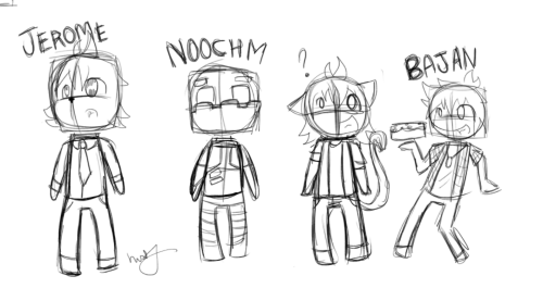 Lil chibi doodles ive been working on. eh?