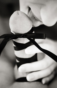 being-alpha:  pulseonporn:  Unwrap and enjoy Mrs.  But save the ribbon.  I can think a few ways it will come in handy later.  Άλφα