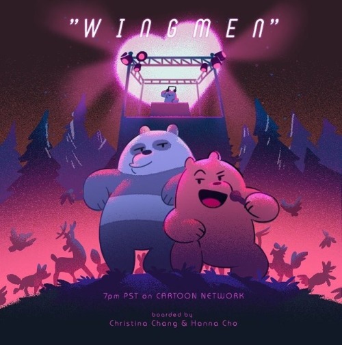 Hey!! All new #WeBareBears episode tonight!! At 7pm pst on Cartoon Network! Here’s a promo for