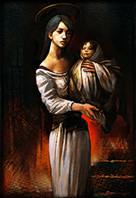 revolver-ossified:  There are paintings from Silent Hill 3 in Metal Gear Solid 3