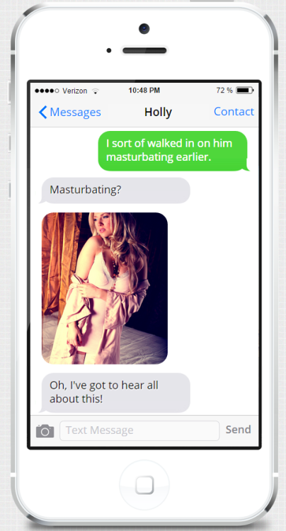 XXX incexting:  Mom texting Sister after catching photo