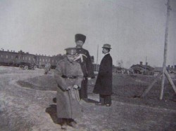 aw-laurendet:Tsarevich Alexei Nikolaevich Romanov of Russia with Pierre Gilliard in the background.