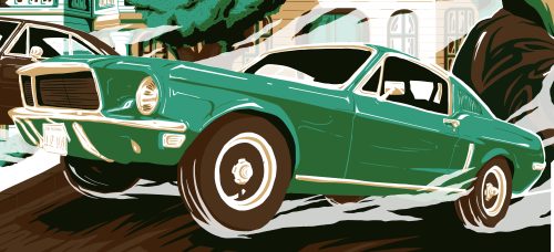 gauthiercolin:  Poster for the film Bullitt ( 110x40cm )