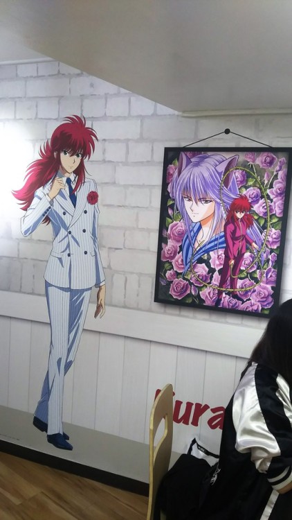 hi-jacque-japan:  Inside the Yu Yu Hakusho cafe.  My dreams!  