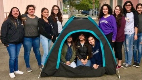 npr: An all-girls science club from San Fernando Senior High School near Los Angeles has designed a 