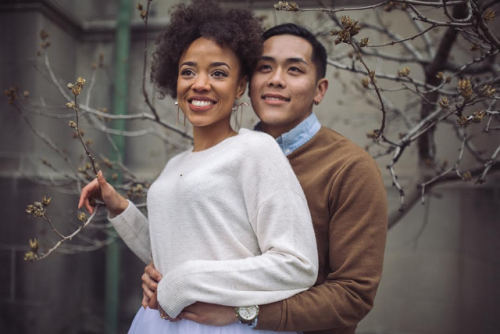 Say hello to Stephen, Chinese American, and his wife, Tonya, AfrAm. They first met in Korea in 2016 