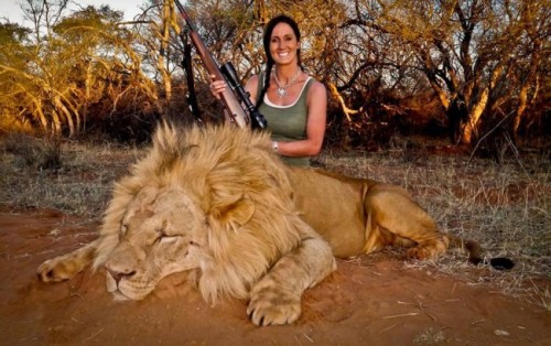 queenofthebohemians:Hey guys. This asshole’s name is Melissa Bachman. Apparently she likes to kill a