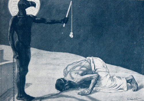 Sascha Schneider (1870-1927), ‘Mammon and His Slave’, 1896