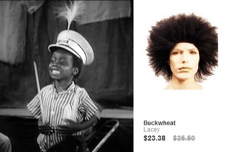 The world-traumatizing industry stepped up its game with these Our Gang wigs. Yeah.