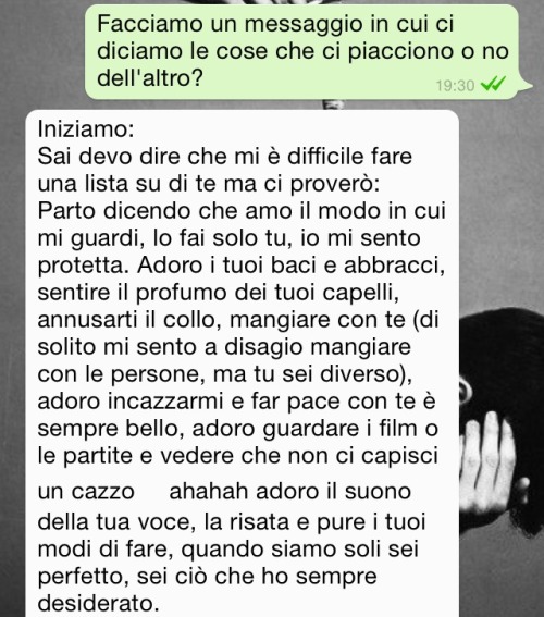 unfreddoinverno:  ricordounbacio:  Te..  “Tu sei la soluzione alle mie domande.” 