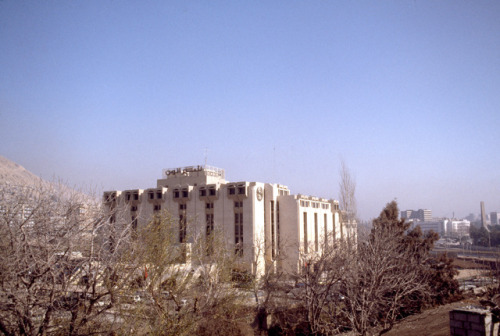 The Sheraton Hotel in Damascus by Lucio Barbera in 1978. The hotel comprises a six-storey, compact U