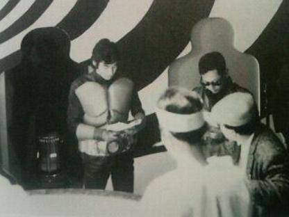 karatebugmen:  Some backstage photos from the original Kamen Rider Series you could