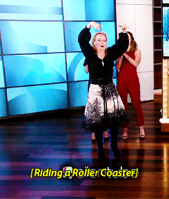 beablazemydearmockingjay:   Meryl Streep playing ‘Heads Up!’ on Ellen  Where