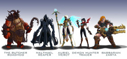 wildcard-24:  Here’s my second set of Overwatch skin designs, this time featuring the Diablo series!  