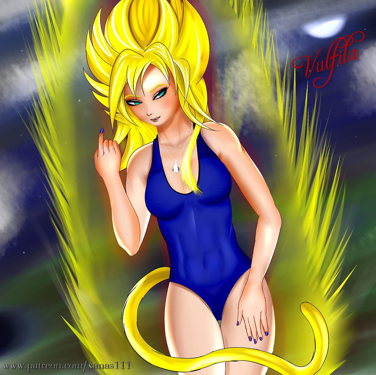   New art.  Dragon Ball Original Character Vulfila this time ;)  https://www.patreon.com/xanas111 &lt;-