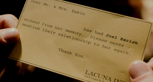 Eternal Sunshine of the Spotless Mind (2004)dir. Michel Gondry