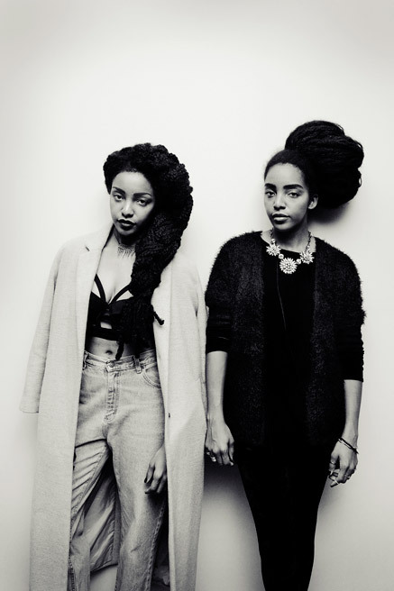 divalocity:  Twin Beauty: Cipriana Quann and her sister, Takenya ’TK Wonder’ Quann Photos: Phil Oh/Milk Studios/Tommy Ton