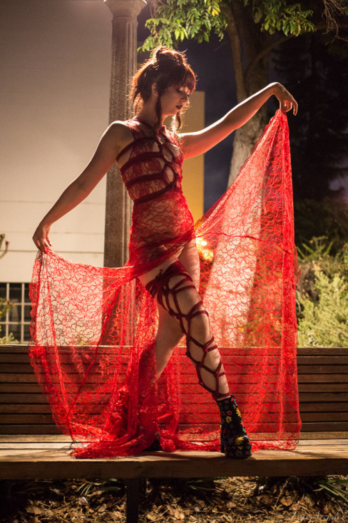 Rope work from last night’s event, San Diego Red Dress Party 2017; a celebration to raise awar