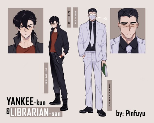 [Yankee-kun to librarian-san]  a story of a delinquent student and an extremely suspicious school li