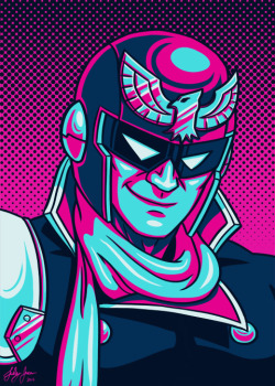 sevensecondstosavetheworld:  Captain Falcon Palette Portrait by Red-Flare