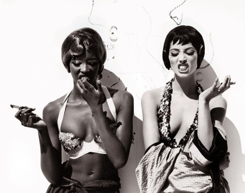 Naomi Campbell and Christy Turlington, Los Angeles, Vogue Italia, December 1989Photography Steven Me