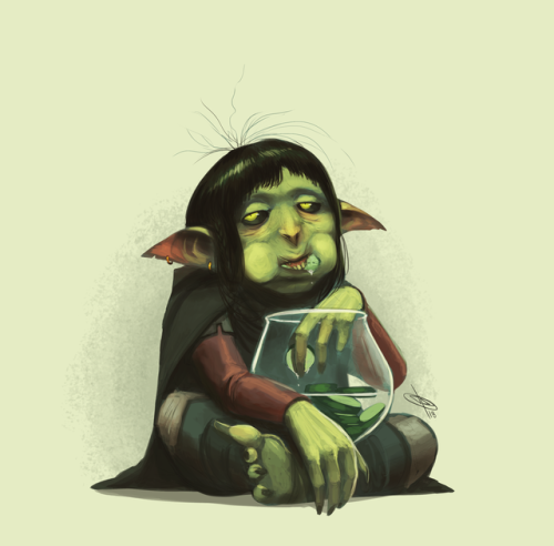 Nott enjoying her cucumbers&hellip;Character from Geek &amp; Sundry’s show, Critical R