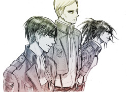 bishie-chan:  Characters: Rivaille, Erwin