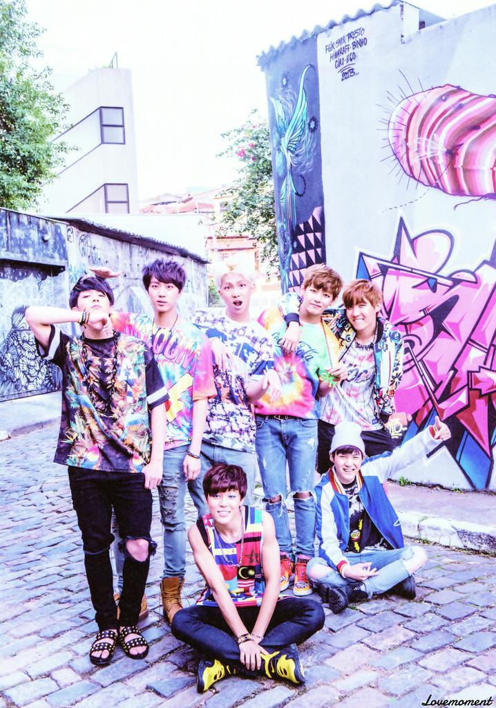 BTS7thCafe • BTS Now2 in America & Europe The colorful