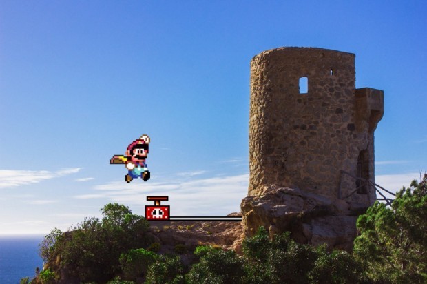 pxlbyte:  Reel Bits: When Retro Games Meet Reality Victor Benítes mixes beautiful