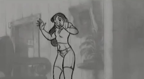 scurviesdisneyblog:Pencil tests from Lilo & Stitch 