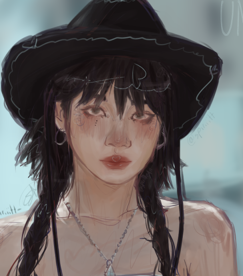 Kim Chaewon Coloured Sketch