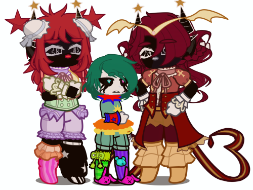 Some Gacha Life 2 Inky, Nova, Flare, And Party Favor For The Soul