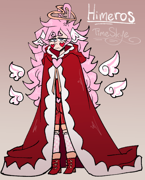 godsona. himeros is a god of lust and unrequited love, although half baked. he is a defective god th