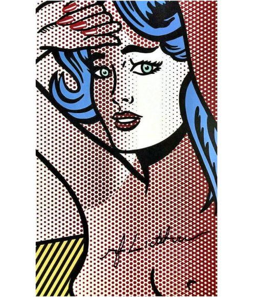 Danismm:    Roy Lichtenstein * Nude With Blue Hair *  