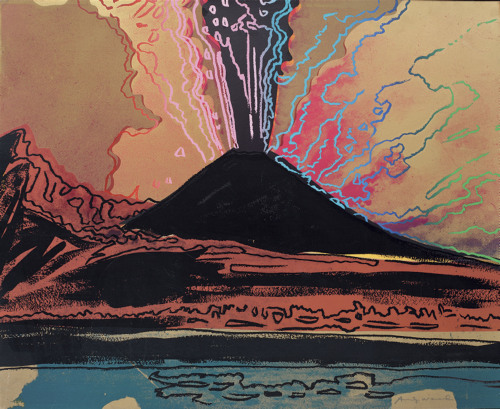 redlipstickresurrected:Andy Warhol (American, 1928-1987, b. Pittsburgh, PA, USA) - Vesuvius, 1985, S