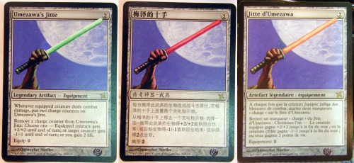 vedalkenghurl:  Altered cards - Umezawa’s Jitte by JohannesVIII 