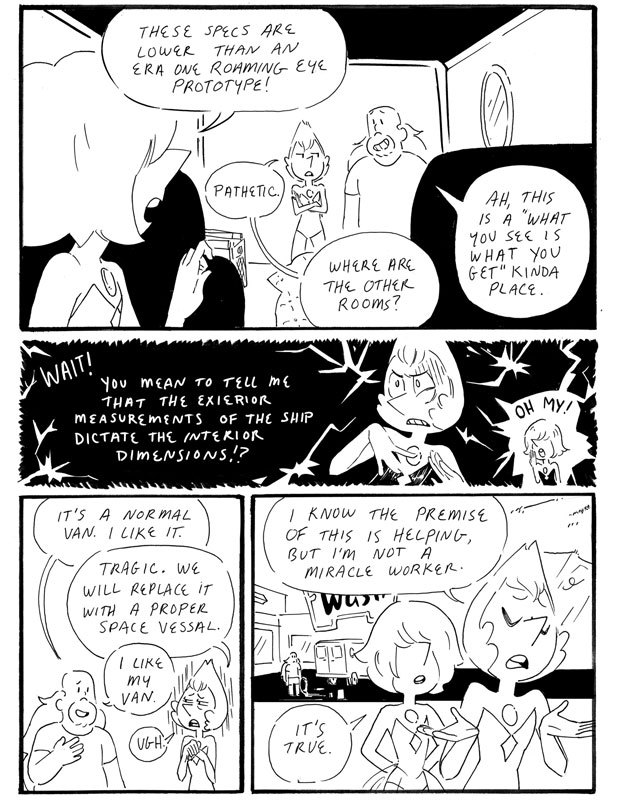 hilaryflorido:  Here you go: SU x QE crossover magic This is a parody comic I made