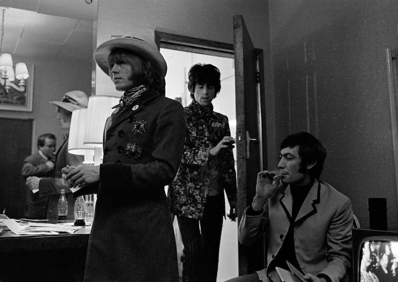 goo-goo-gjoob-goo-goo: Brian Jones, Keith Richards and Charlie Watts, 1967.  Photo