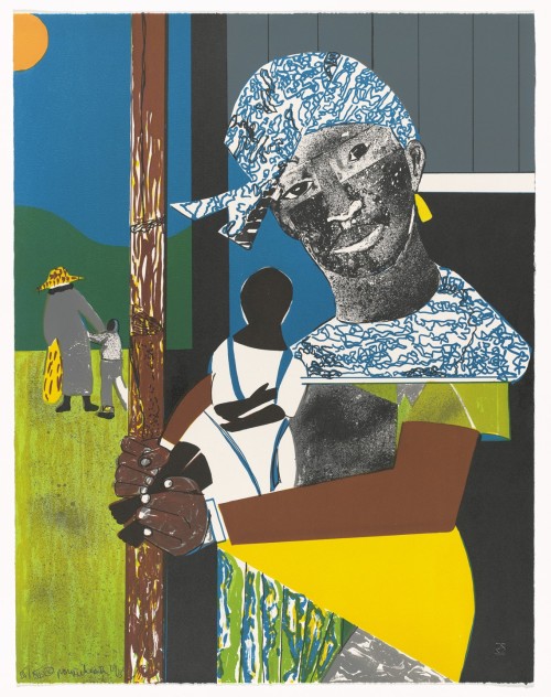 Come Sunday from 1776 USA 1976 Bicentennial Prints, Romare Bearden, 1975, published 1976, MoMA: Draw