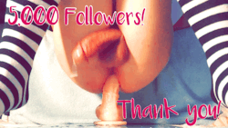 sluttysissyshay:  Can’t believe I have 5,000 followers now! Thank you to all of you! 