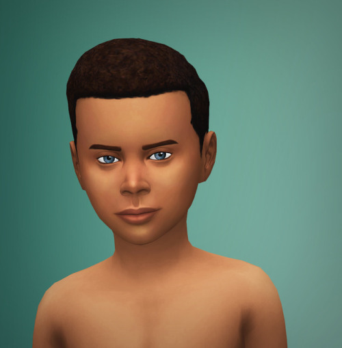 xldsims:Here’s the second of three hairs I’ve converted from adult to kids. This time, I’ve made t