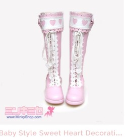 catmerch:  catmerch:  Pink Lolita Boots now