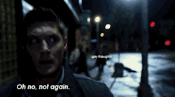 teamfreewifi:  It’s funny. I originally posted this concerning Dean, but it’s become an accurate depiction of me.