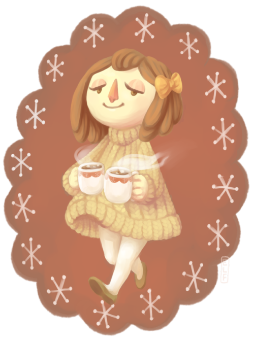 elfdumping: Hot Chocolate Camp manager Emily, fetching that hot chocolate!For cozy friends, or needy