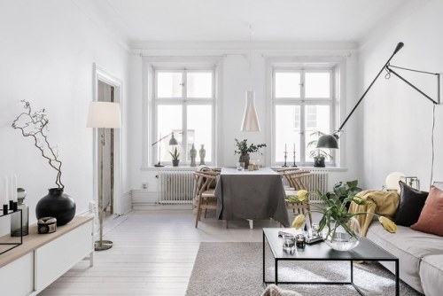 Modern Rustic Minimalism | Stockholm, SwedenLayout:(Source: fastighetsbyran.se,  Svartensgatan 8B)